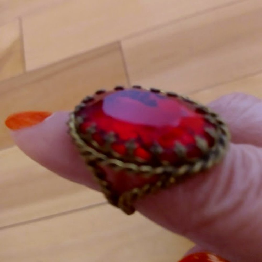 Vintage Adjustable Statement Ring - image 1